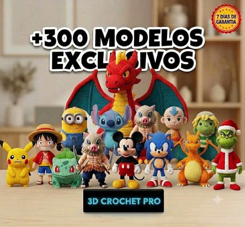 Mockup Pack 3D Crochê